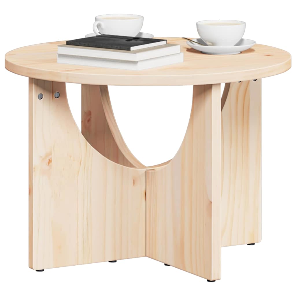 Couchtisch Natur 50 x 50 x 35 cm Massivholz Kiefer