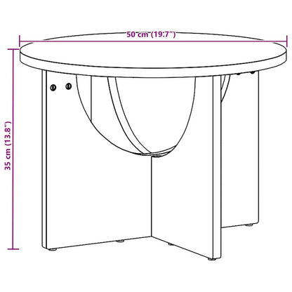 Couchtisch Natur 50 x 50 x 35 cm Massivholz Kiefer