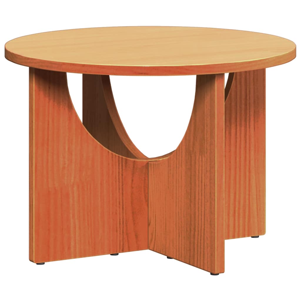 Couchtisch Wachsbraun 50 x 50 x 35 cm Massivholz Kiefer