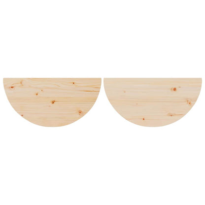 Couchtisch 2 stk. Natur 79 x 39,5 x 40 cm Massivholz Kiefer