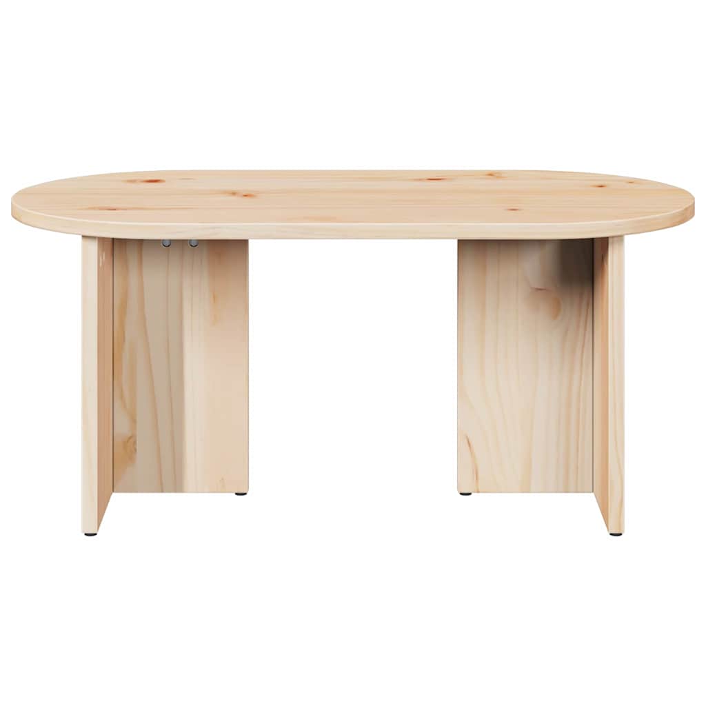 Couchtisch Natur 80 x 39,5 x 35 cm Massivholz Kiefer