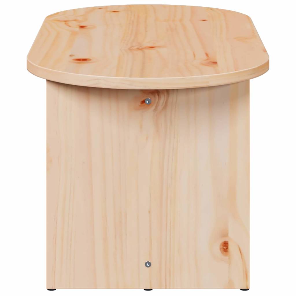 Couchtisch Natur 80 x 39,5 x 35 cm Massivholz Kiefer