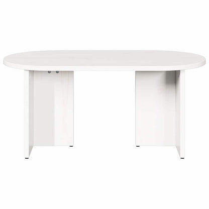 Couchtisch Weiß 80 x 39,5 x 35 cm Massivholz Kiefer