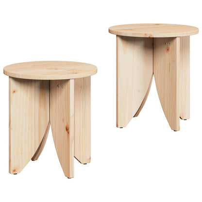 Couchtisch 2 stk. Natur 41,5 x 41,5 x 44 cm
