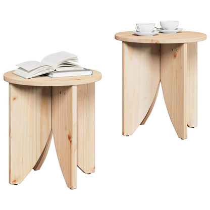 Couchtisch 2 stk. Natur 41,5 x 41,5 x 44 cm