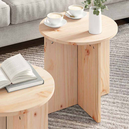 Couchtisch 2 stk. Natur 41,5 x 41,5 x 46 cm