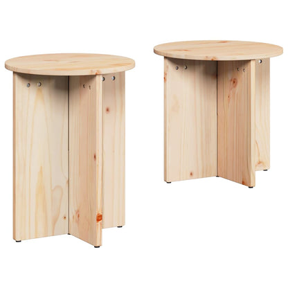 Couchtisch 2 stk. Natur 41,5 x 41,5 x 46 cm