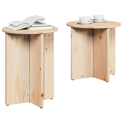 Couchtisch 2 stk. Natur 41,5 x 41,5 x 46 cm
