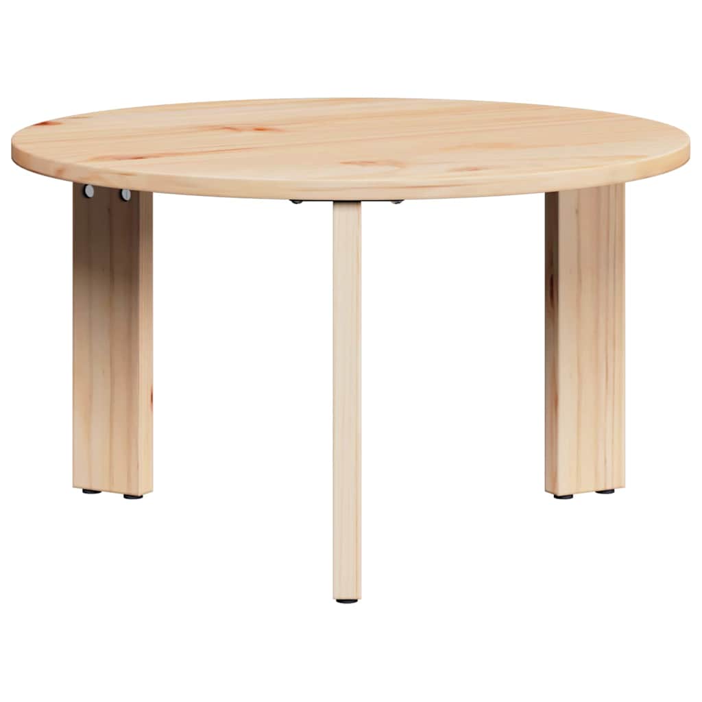 Couchtisch 3 pcs Natur 47,5 x 47,5 x 27 cm Massivholz Kiefer