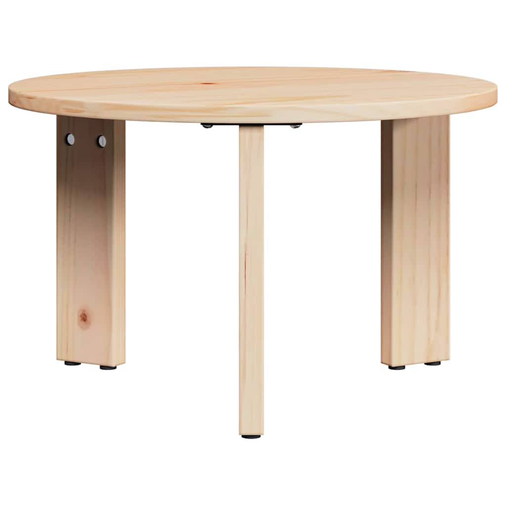 Couchtisch 3 pcs Natur 47,5 x 47,5 x 27 cm Massivholz Kiefer