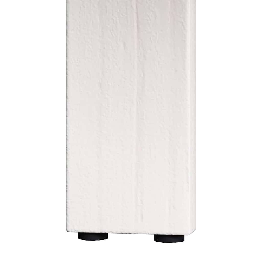 Couchtisch 3 pcs Weiß 47,5 x 47,5 x 27 cm Massivholz Kiefer