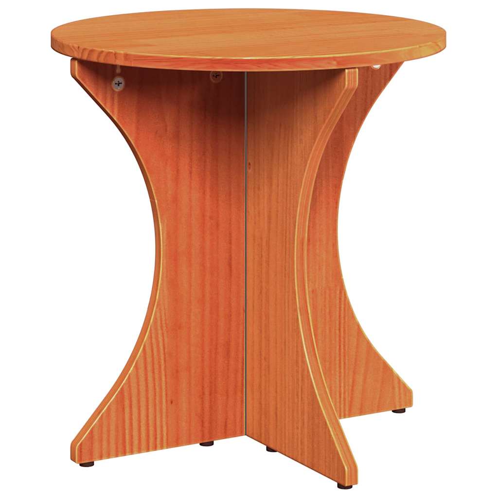 Couchtisch 3 pcs Wachsbraun 46 x 46 x 47 cm Massivholz Kiefer