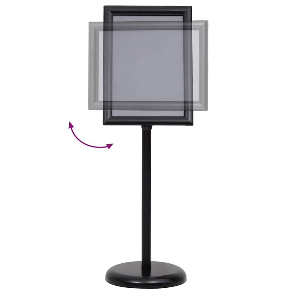Plakatständer 2 stk. Schwarz 45 x 32,7 x 108 cm Aluminium