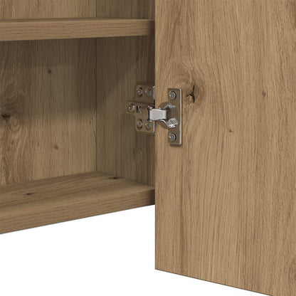 LED Spiegel-Schrank Artisan-Eiche 100 x 12 x 45 cm