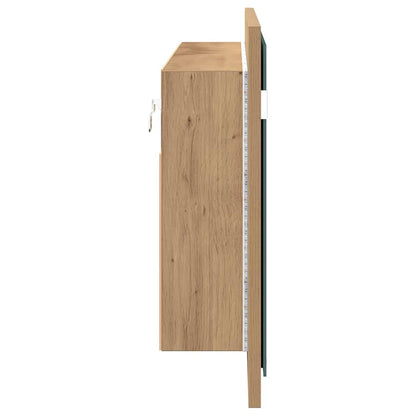 LED Spiegel-Schrank Artisan-Eiche 100 x 12 x 45 cm