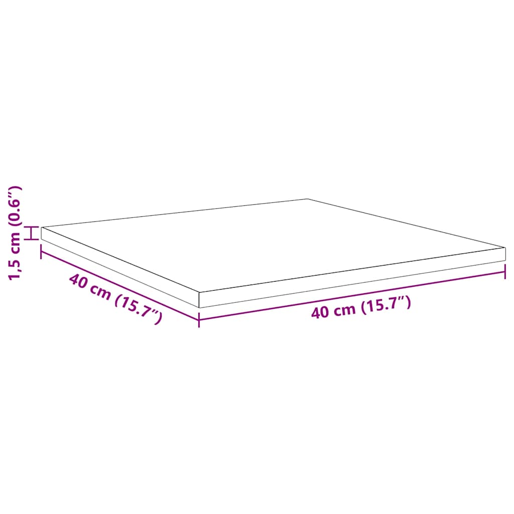 Regalbrett 3 Ebenen 4 stk. 40 x 40 x 1,5 cm Holzwerkstoff