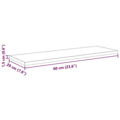 Regalbrett 3 Ebenen 4 stk. 60 x 20 x 1,5 cm Holzwerkstoff