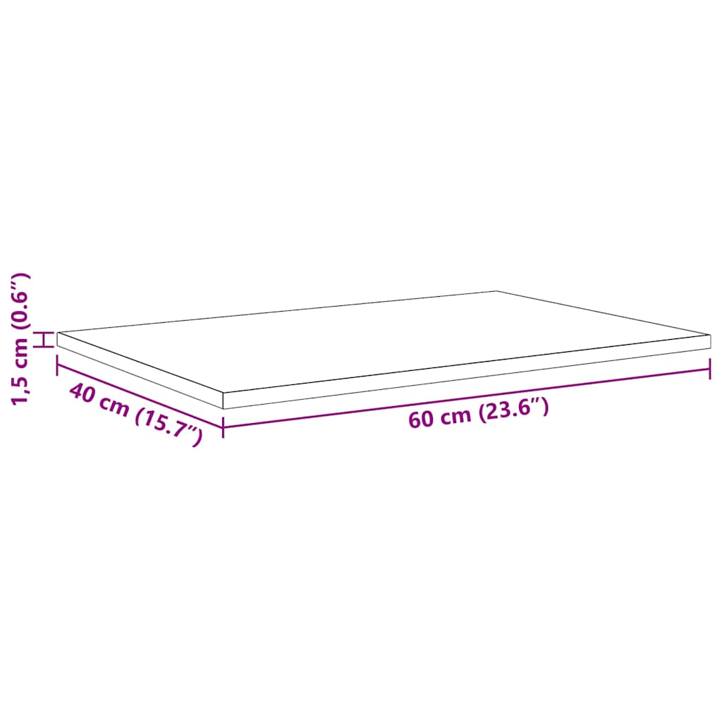 Regalbrett 3 Ebenen 4 stk. 60 x 40 x 1,5 cm Holzwerkstoff Braun