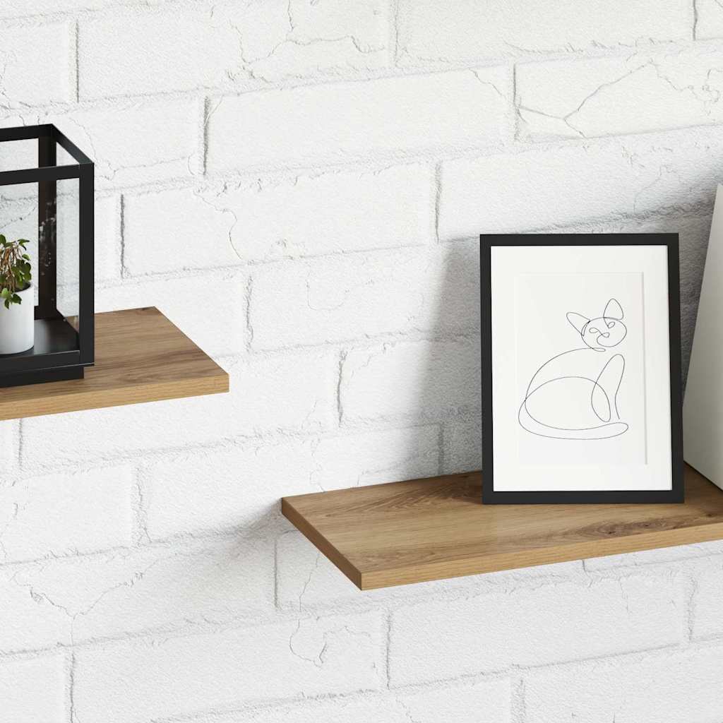 Regalbrett 4 pcs Braun 80 x 20 x 1.5 cm Holzwerkstoff