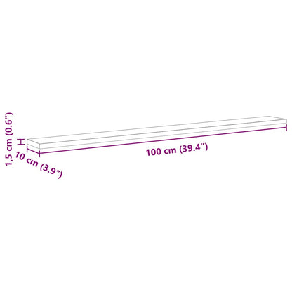 Regalbrett 3 Ebenen 4 stk. 100 x 10 x 1,5 cm Holzwerkstoff