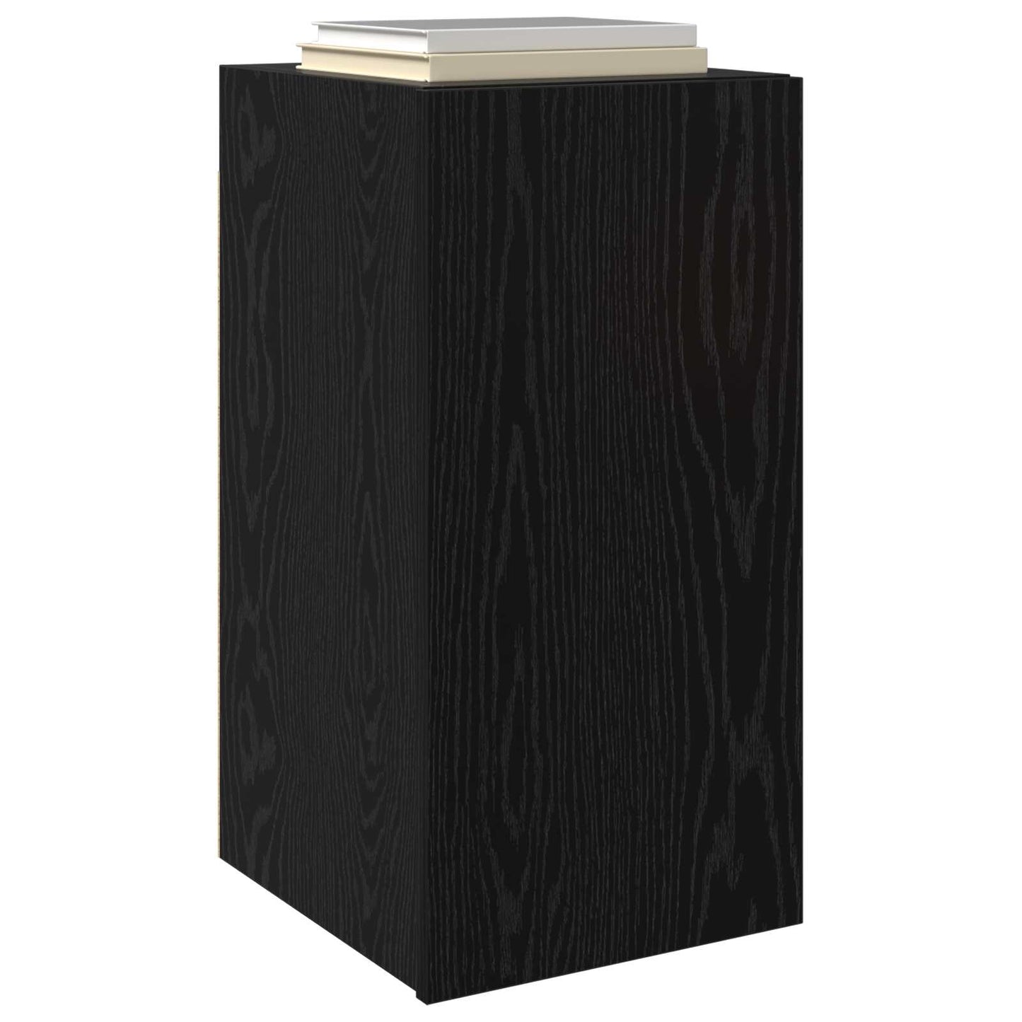 Wand-TV-Schrank 30,5 x 30 x 60 cm Schwarz Eichen-Optik