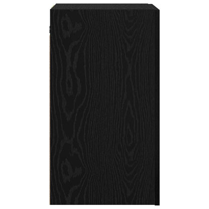 Wand-TV-Schrank 30,5 x 30 x 60 cm Schwarz Eichen-Optik