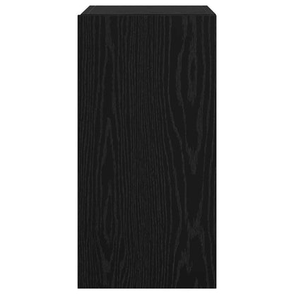 Wand-TV-Schrank 2 stk. Schwarz Eichen-Optik Holzwerkstoff