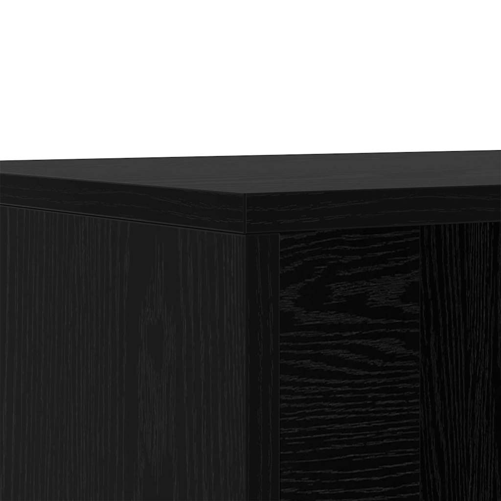 Schuhbank 102 x 35 x 35 cm Holzwerkstoff Schwarz Eichen-Optik