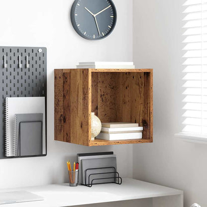 Wandschrank Wandhalterung Altholz 37 x 37 x 37 cm Holzwerkstoff