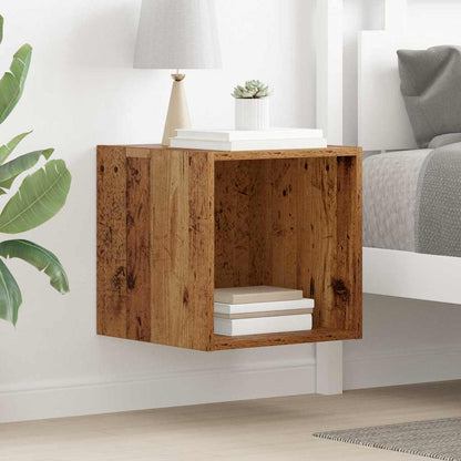 Wandschrank Wandhalterung Altholz 37 x 37 x 37 cm Holzwerkstoff