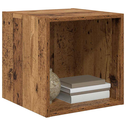 Wandschrank Wandhalterung Altholz 37 x 37 x 37 cm Holzwerkstoff