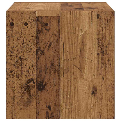 Wandschrank Wandhalterung Altholz 37 x 37 x 37 cm Holzwerkstoff