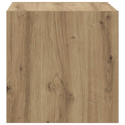 Wandschrank 2 stk. Artisan-Eiche 37 x 37 x 37 cm Holzwerkstoff