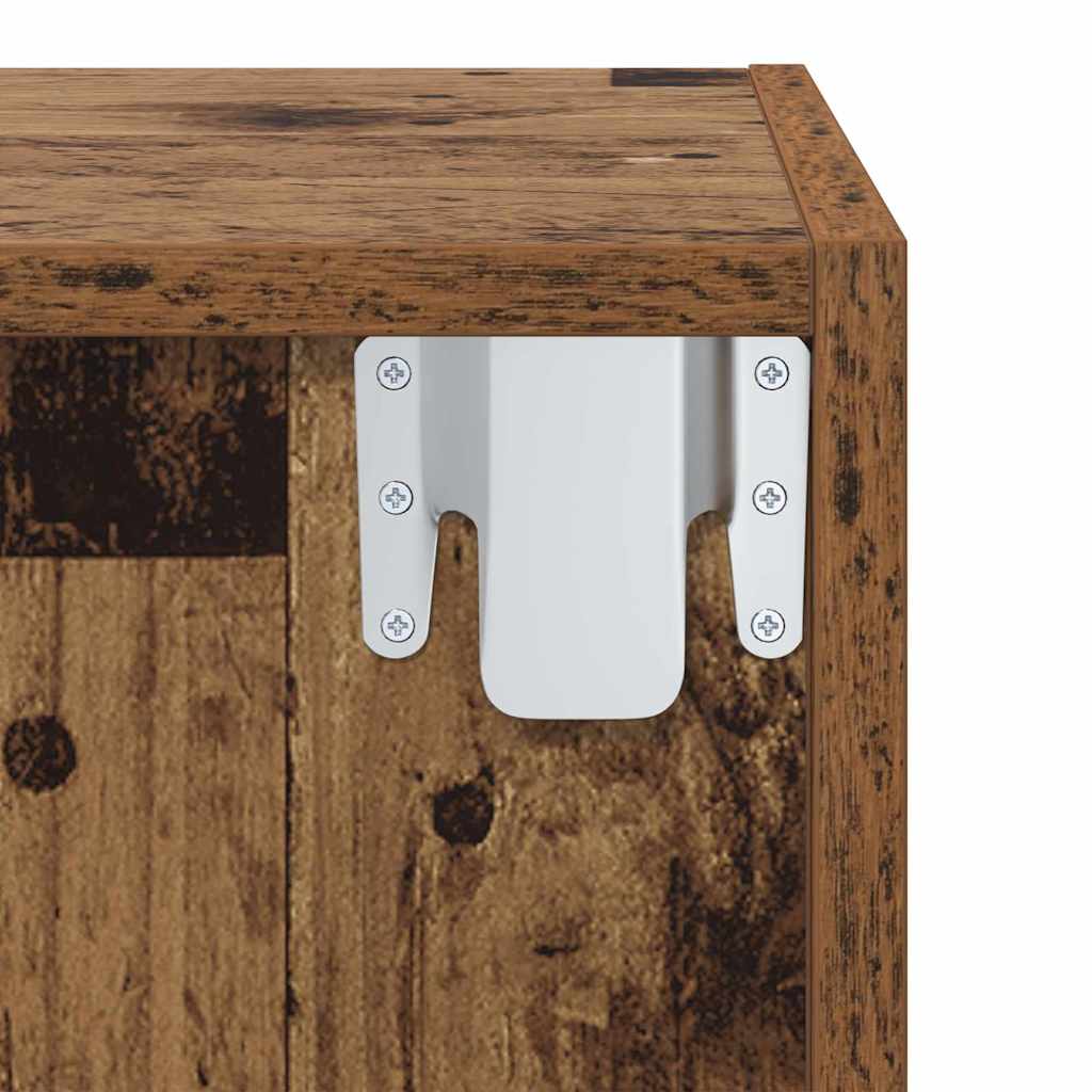 TV-Schrank Wandmontiert Altholz 37 x 37 x 72 cm Holzwerkstoff