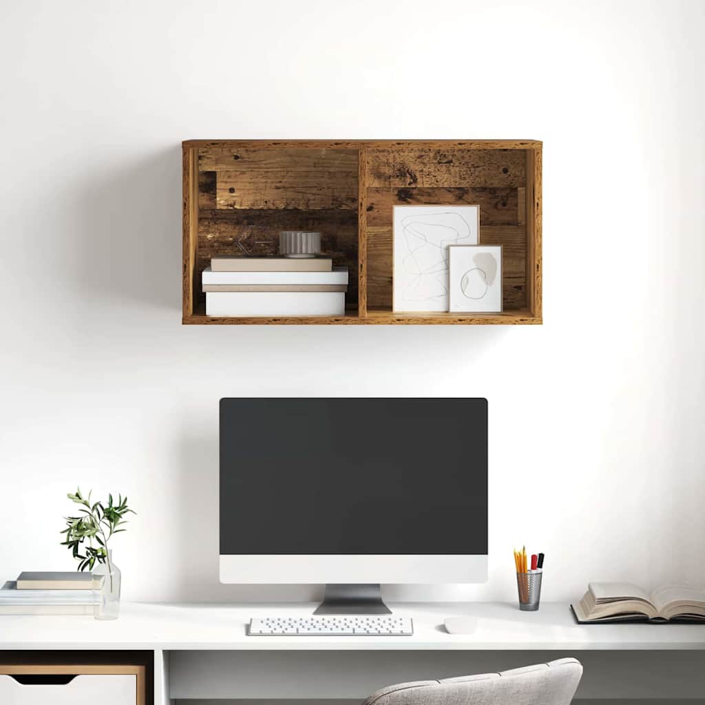 TV-Schrank Wandmontiert Altholz 37 x 37 x 72 cm Holzwerkstoff