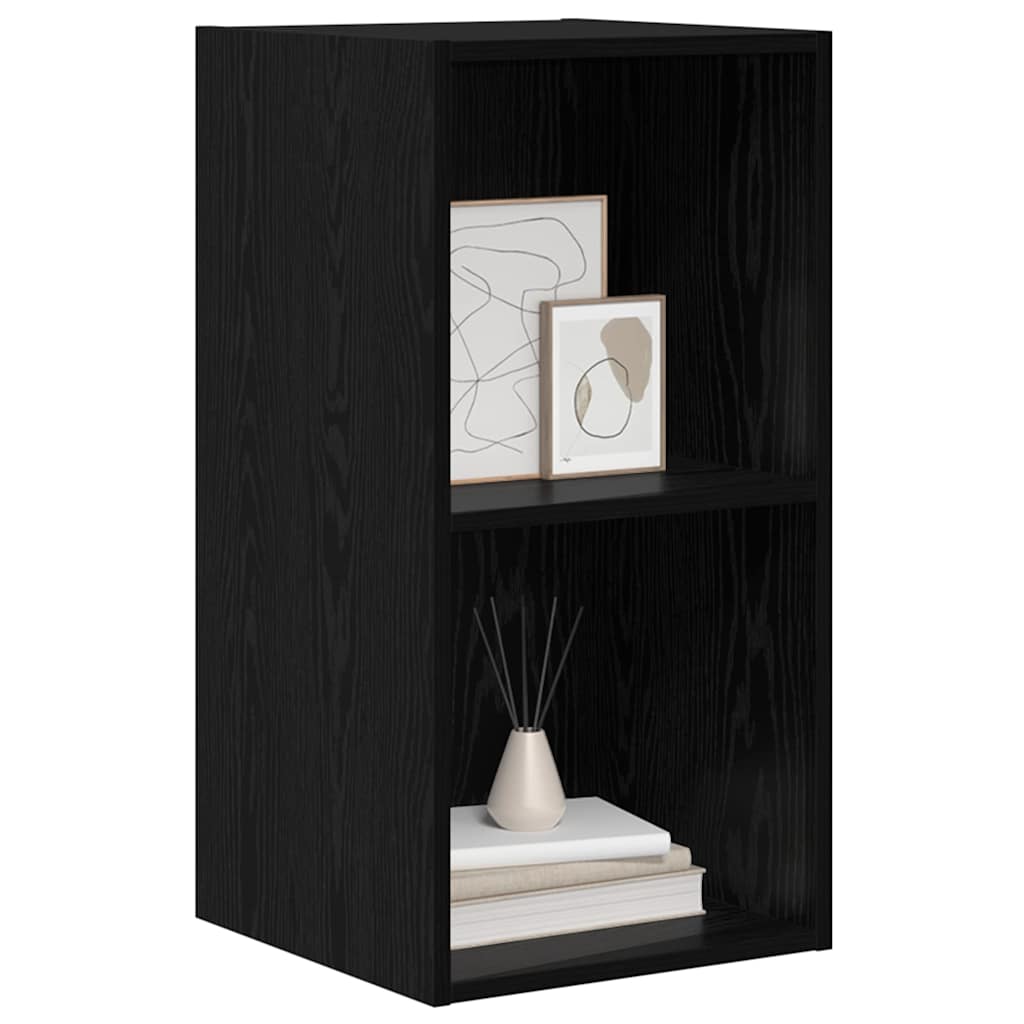 TV-Schrank Schwarz Eichen-Optik 37 x 37 x 72 cm Holzwerkstoff