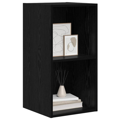 TV-Schrankset 37 x 37 x 72 cm Schwarz Eichen-Optik