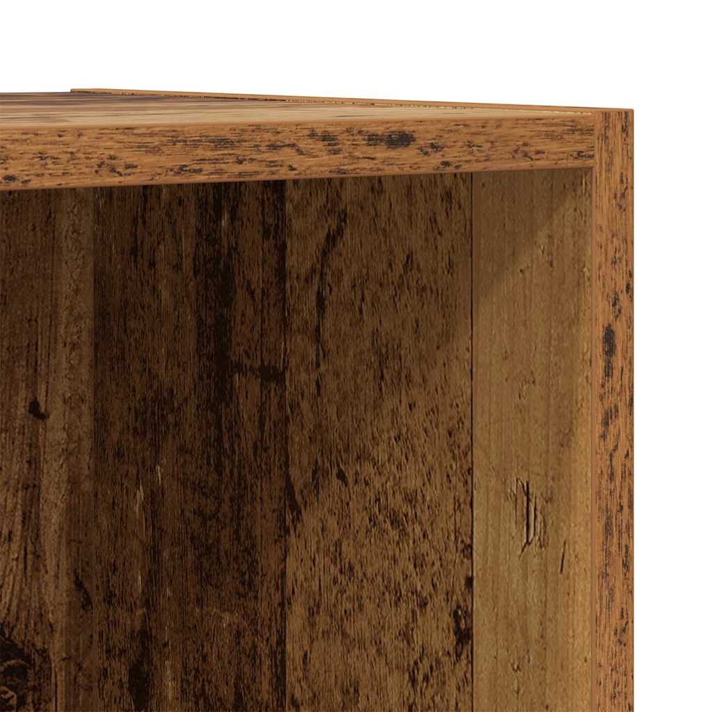 TV-Schrank Wandmontiert Altholz 37 x 37 x 107 cm Holzwerkstoff