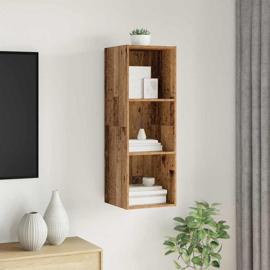 TV-Schrank Wandmontiert Altholz 37 x 37 x 107 cm Holzwerkstoff