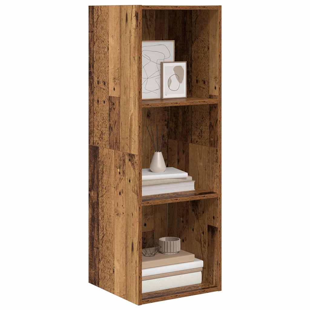 TV-Schrank Wandmontiert Altholz 37 x 37 x 107 cm Holzwerkstoff