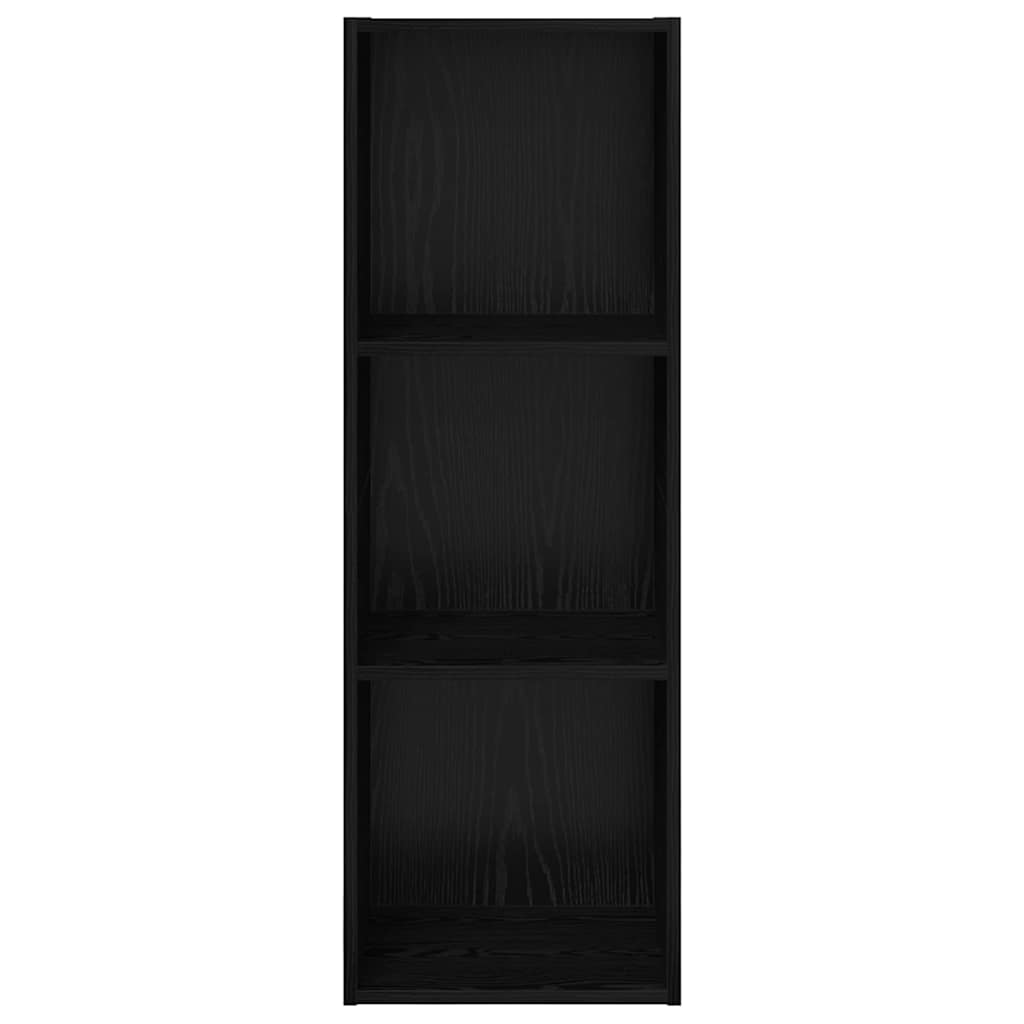 TV-Schrank Schwarz Eichen-Optik 37 x 37 x 107 cm Holzwerkstoff