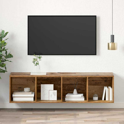 TV-Schrankset 37 x 37 x 142,5 cm Altholz Holzwerkstoff