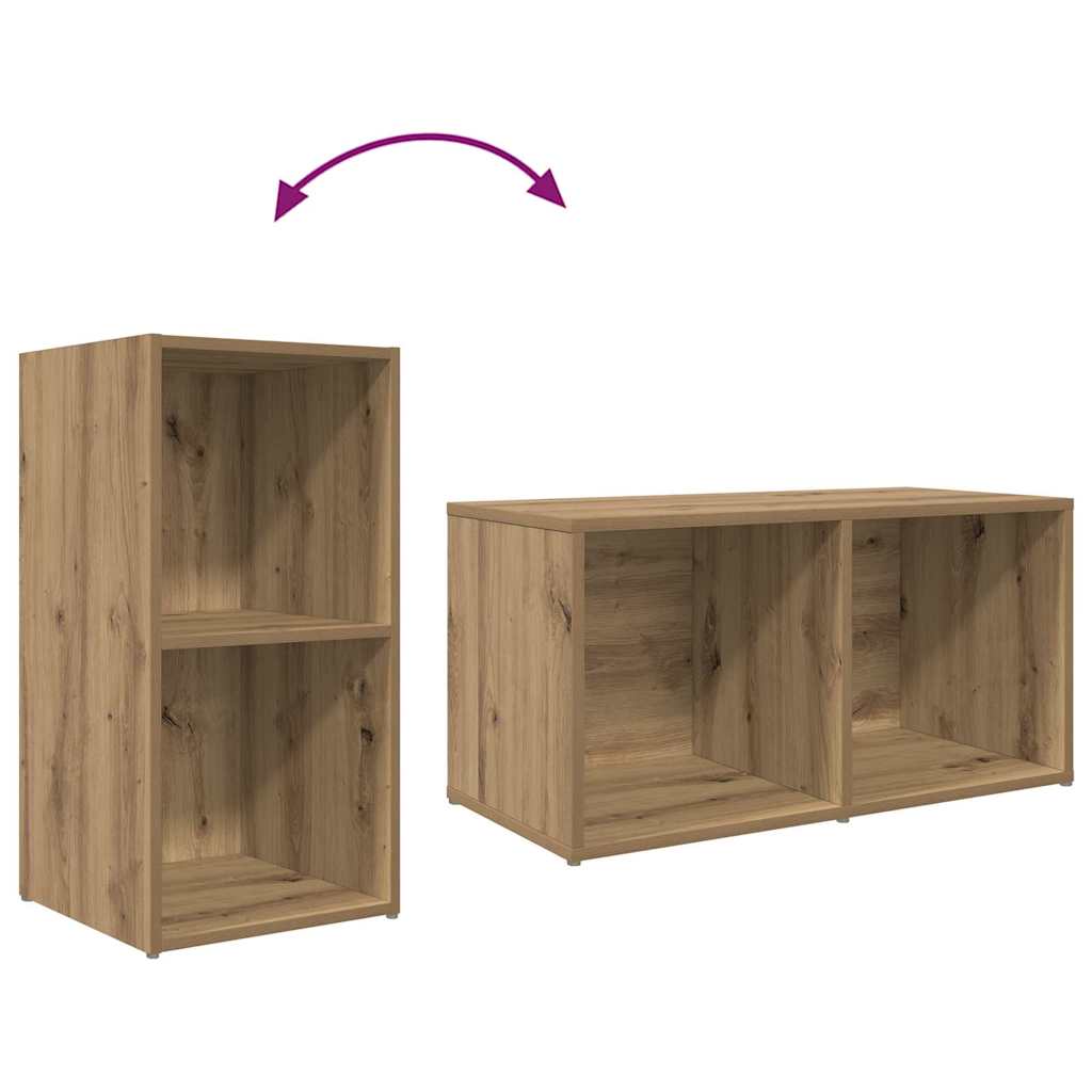TV-Schrankset 72 x 35 x 37 cm Braun Holzwerkstoff