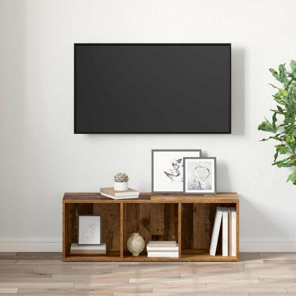 TV-Schrankset 72 x 35 x 37 cm Braun Holzwerkstoff