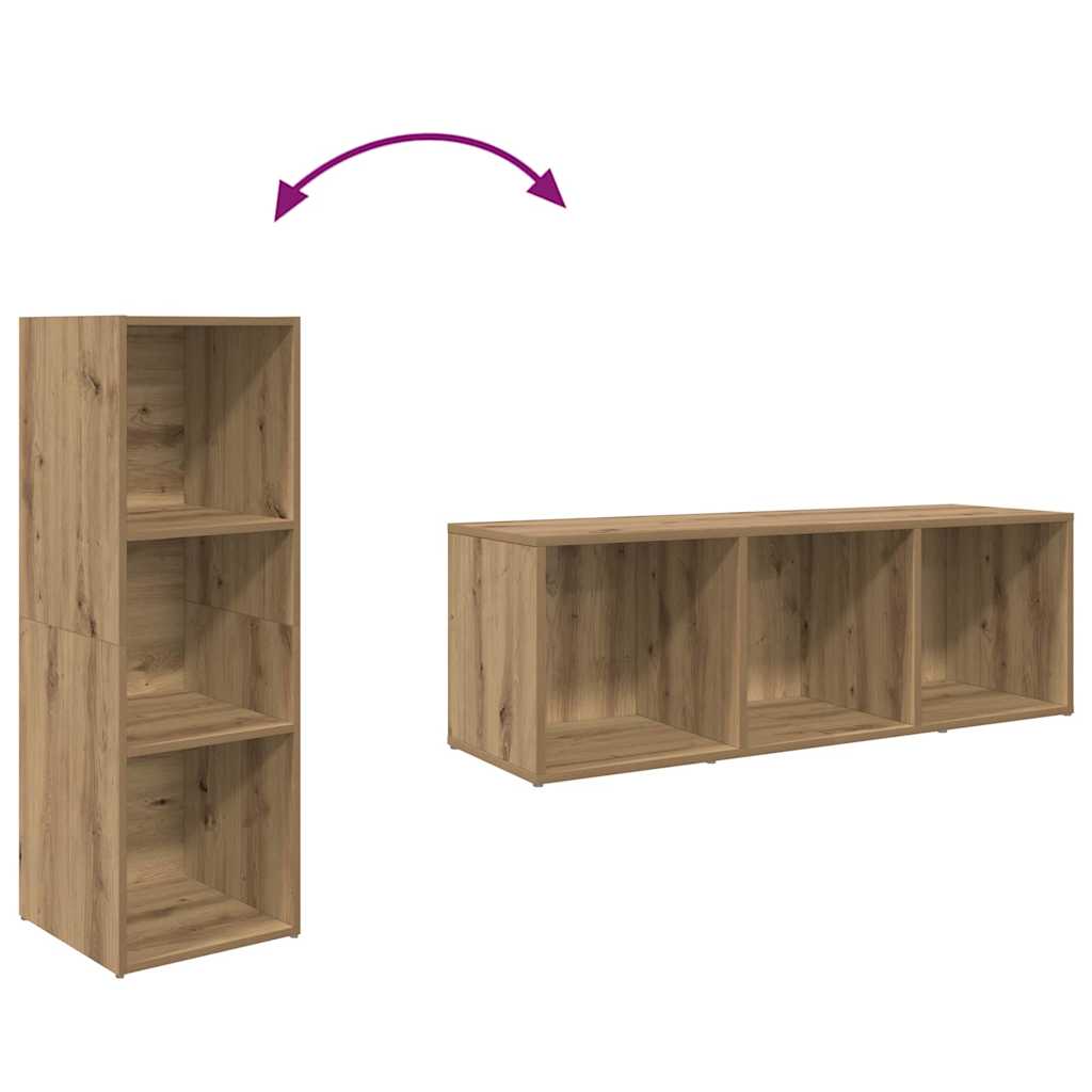 TV-Schrankset 72 x 35 x 37 cm Braun Holzwerkstoff