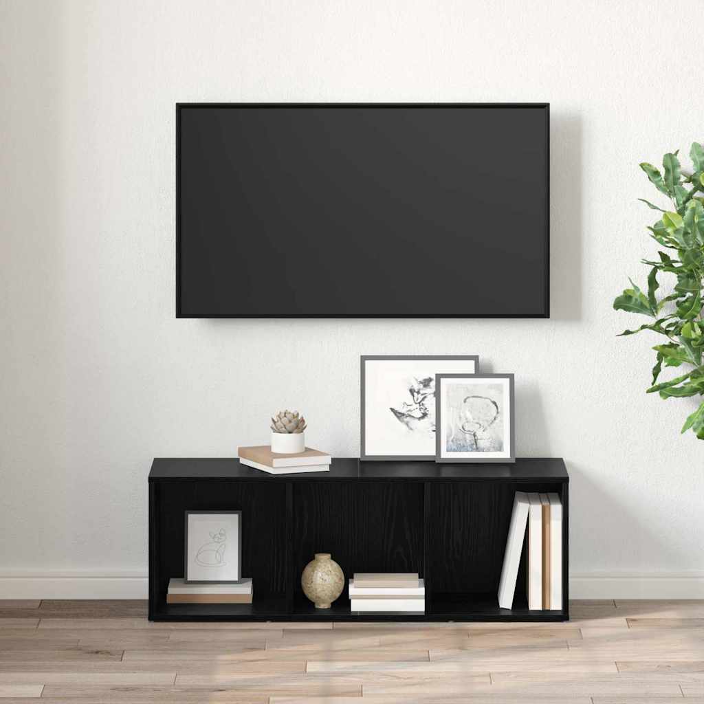 TV-Schrankset 72 x 35 x 37 cm Schwarz Holzwerkstoff