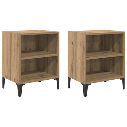 Nachttisch 2 stk. Artisan-Eiche 40 x 30 x 50 cm Holzwerkstoff
