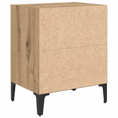 Nachttisch 2 stk. Artisan-Eiche 40 x 30 x 50 cm Holzwerkstoff