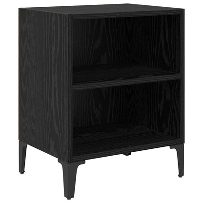 Nachttisch 2 stk. Schwarz Eichen-Optik 40 x 30 x 50 cm