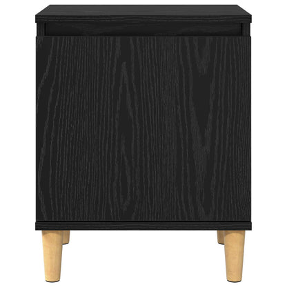 Nachttisch Schwarz Eichen-Optik 40 x 30 x 50 cm Holzwerkstoff